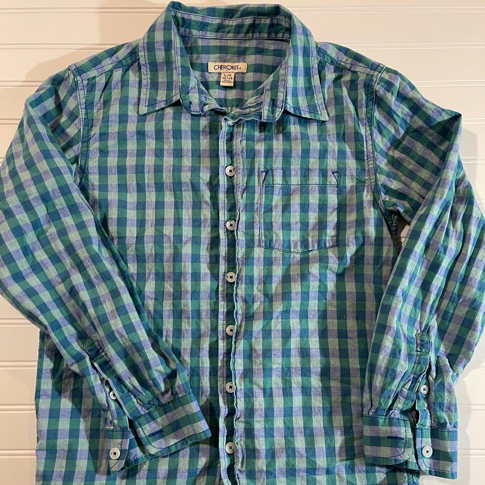 Cherokee boys button down shirt